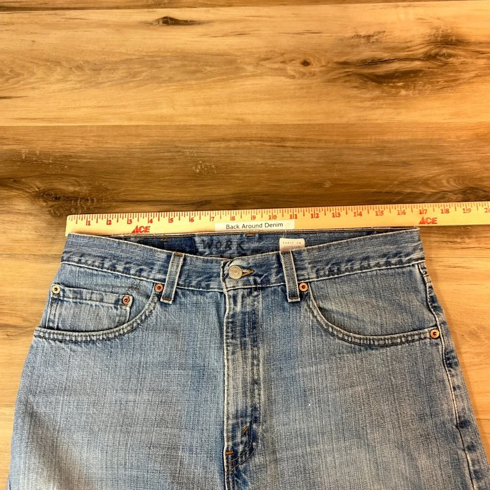 Vintage Levi's 505 Jeans Mens 34x32 Straight Light Washed Out Distressed Y2K USA